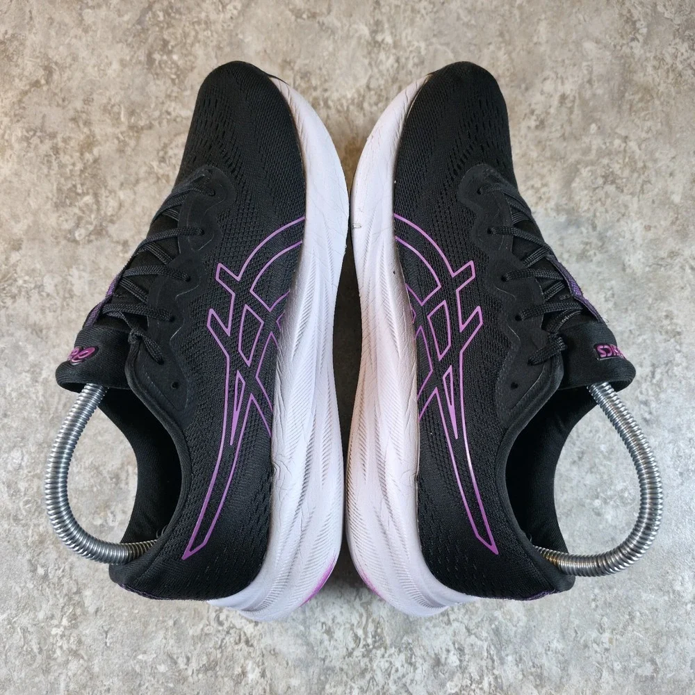 Asics Gel-Pulse 15 Womens Size 9 Black Purple Athletic Running Shoes Sneakers